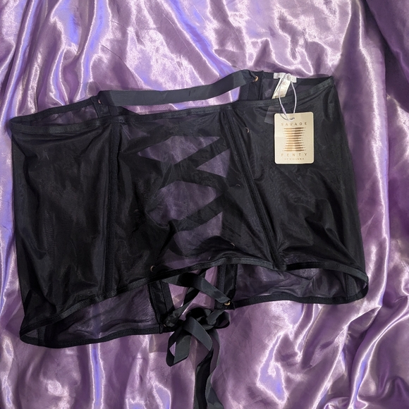 Savage X Fenty Black Wallflower Lace-up Skirt (New w/Tags!) - Picture 1 of 3